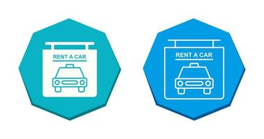 Mieten Sie ein Auto-Vektorsymbol vektor