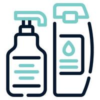 Shampoo und Conditioner Symbol vektor