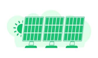 Grün Hintergrund auf das Thema von Grün Energie. Grün Planet und Null Abfall Konzept. Vektor Illustration.