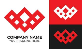 modern minimal monogram företag logotyp design mall för din företag fri vektor