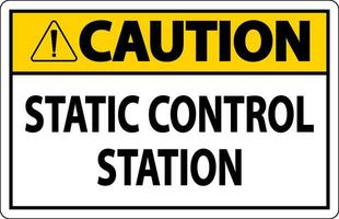 varning tecken statisk kontrollera station vektor