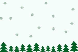 vinter- landskap med snödrivor och grön gran träd. vektor platt illustration med copy för text. säsong- natur bakgrund. frostig snö kulle. spel konst begrepp. tecknad serie vinter- snöig landa.