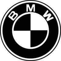 BMW Logo Symbol Auto Marke Zeichen Symbol berühmt Etikette Identität Stil oben Automobil Industrie Führer Kunst Design Vektor. schwarz Automobil Emblem Zeichen vektor