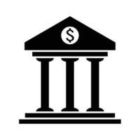 Bank Symbol Design. Geld Ersparnisse Zeichen und Symbol. vektor