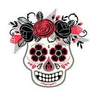 Dia de los muertos. Dag för de döda. Vektor designelement.