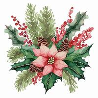 Weihnachten Aquarell Design vektor