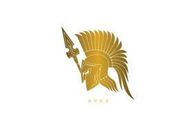 Gott von Krieg, ares Logo vektor