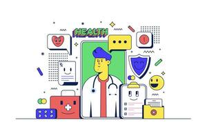 Gesundheitswesen Konzept Illustration vektor