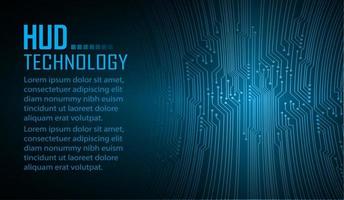 Cyber Circuit Future Technology Konzept Hintergrund vektor