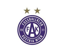 fk österrike wien klubb logotyp symbol österrike liga fotboll abstrakt design vektor illustration