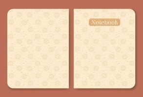 Startseite Seite Design zum Notizbuch im minimalistisch Stil. Vektor Vorlage Schule Zeitplan zum Studenten