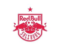 rot Stier salzburg Verein Logo Symbol rot Österreich Liga Fußball abstrakt Design Vektor Illustration