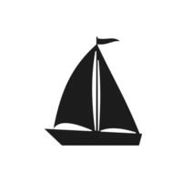 Segelboot Symbol Zeichen Symbol vektor