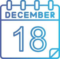 18 december vektor ikon