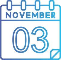 3 November Vektor Symbol