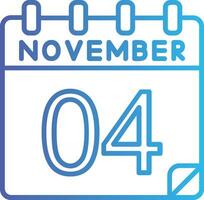 4 November Vektor Symbol