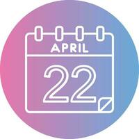 22 april vektor ikon