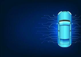 Technologie Auto Umfeld sind Technologie Schaltungen in Verbindung gebracht zu das Wagen. es repräsentiert das Innovation von modern Autos im welche das elektrisch System ist benutzt wie ein Alternative Energie Quelle. vektor