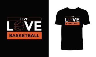 Basketball Sport t Hemd Design vektor