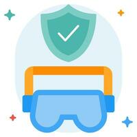 Sicherheit Goggle Symbol Illustration, zum uiux, Infografik, usw vektor