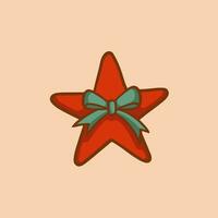 Weihnachten Star Symbol. Sozial Medien Post. Weihnachten Dekoration Vektor Illustration.