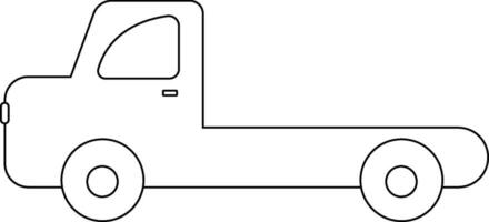 transport ClipArt. fordon ClipArt. översikt svart och vit fordon ClipArt vektor