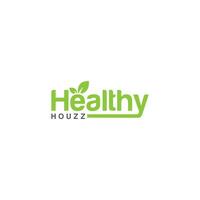 reich Wort Logo mit Blatt Vektor Illustration Design und Gesundheit Pflege Logo