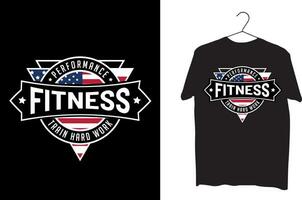 fitness t-shirt design vektor