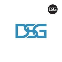 brev dsg monogram logotyp design vektor