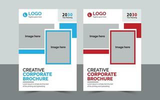 kreativ företags- broschyr omslag. kan vara anpassa. flygblad, årlig Rapportera. vektor