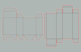 Box Pflege Paket Vektor Dieline Vorlage .ck 2