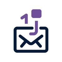 Email Phishing Dual Ton Symbol. Vektor Symbol zum Ihre Webseite, Handy, Mobiltelefon, Präsentation, und Logo Design.