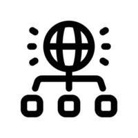 Netzwerk Linie Symbol. Vektor Symbol zum Ihre Webseite, Handy, Mobiltelefon, Präsentation, und Logo Design.