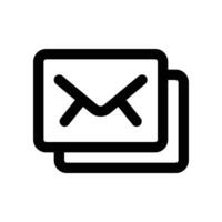 Email Linie Symbol. Vektor Symbol zum Ihre Webseite, Handy, Mobiltelefon, Präsentation, und Logo Design.