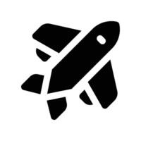 Flugzeug solide Symbol. Vektor Symbol zum Ihre Webseite, Handy, Mobiltelefon, Präsentation, und Logo Design.