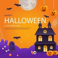 Halloween Gradient Halloween Illustration vektor