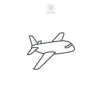 Flugzeug Symbol Symbol Vektor Illustration isoliert auf Weiß Hintergrund