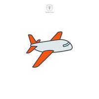 flygplan ikon symbol vektor illustration isolerat på vit bakgrund