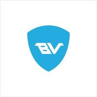 vb bv logotyp design vektor mall