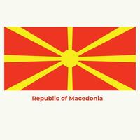 de macedonia flagga vektor