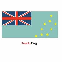 das Tuvalu Flagge vektor