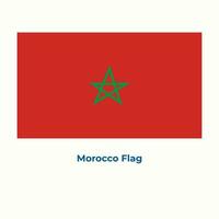 rike av marocko flagga vektor