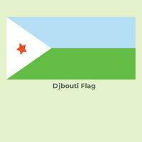 das djbouti Flagge vektor