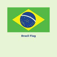 das Brasilien Flagge vektor