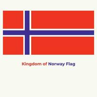 das Norwegen Flagge vektor