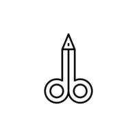 sax vektor symbol. lämplig för böcker, butiker, butiker. redigerbar stroke i minimalistisk översikt stil. symbol för design