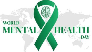 Welttag der psychischen Gesundheit vektor