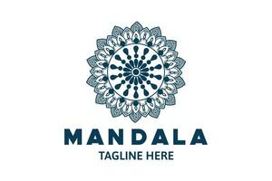 mandala logotyp vektor isolerat på vit bakgrund.