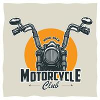 Motorrad t Hemd Etikette Design mit Motorrad Element Illustration vektor