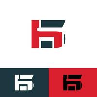 hs eller sh monogram brev logotyp vektor. vektor